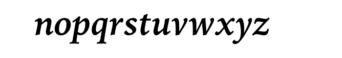 Iowan Old Style Bold Italic OT Font LOWERCASE