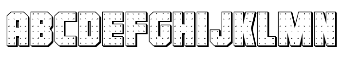 Iron Forge 3D Regular Font LOWERCASE