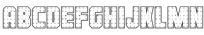 Iron Forge Outline Regular Font LOWERCASE
