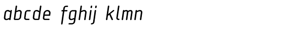 Isotope Medium Italic Font LOWERCASE