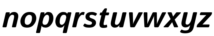 Istok Web Bold Italic Font LOWERCASE