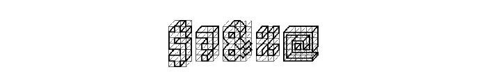 isometric bold Regular Font OTHER CHARS