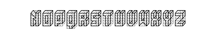 isometric bold Regular Font UPPERCASE