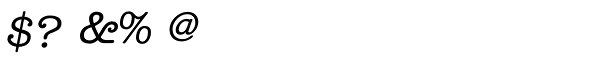 ITC American Typewriter Std Medium Italic Font OTHER CHARS