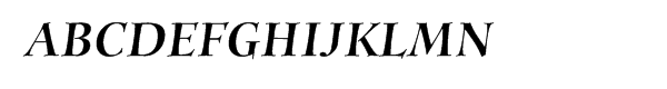 ITC Anima™ Black Italic Font UPPERCASE