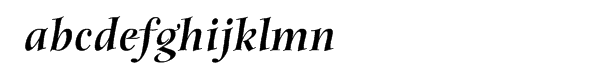 ITC Anima™ Black Italic Font LOWERCASE