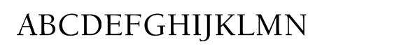 ITC Berkeley Old Style® CE Medium Font UPPERCASE