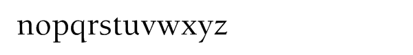 ITC Berkeley Old Style® CE Medium Font LOWERCASE