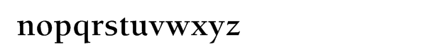ITC Berkeley Oldstyle® Bold Font LOWERCASE