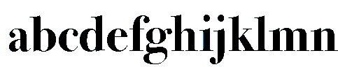 ITC Bodoni 72 Bold Font LOWERCASE