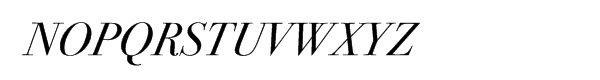 ITC Bodoni 72 Multilingual Italic Font UPPERCASE