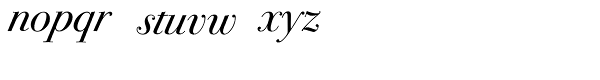 ITC Bodoni Seventytwo Pro Book Italic Font LOWERCASE