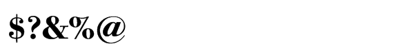 ITC Bodoniâ„¢ Twelve Std Bold Font OTHER CHARS