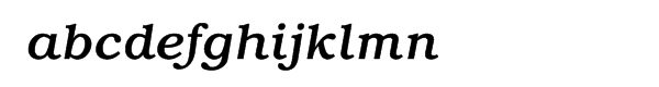 ITC Bookman® Medium Italic Font LOWERCASE