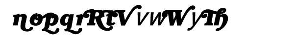 ITC Bookman™ Swash Bold Italic Font LOWERCASE