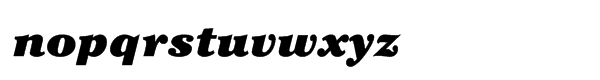 ITC Cheltenham® Std Ultra Italic Font LOWERCASE