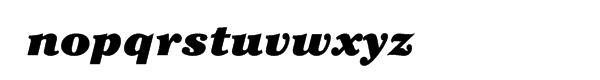 ITC Cheltenham® Ultra Italic Font LOWERCASE