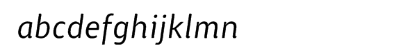 ITC Chino™ Italic Font LOWERCASE