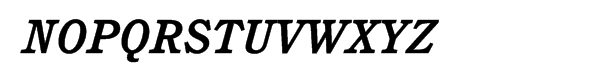 ITC Cushing® Bold Italic Font UPPERCASE