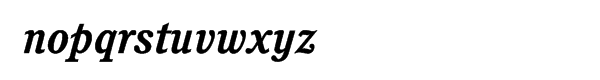 ITC Cushing® Bold Italic Font LOWERCASE