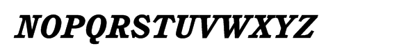 ITC Cushing® Heavy Italic Font UPPERCASE