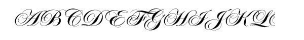 ITC Edwardian™ Script Bold Font UPPERCASE