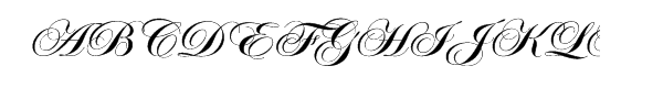 ITC Edwardian Script™ CE Bold Font UPPERCASE