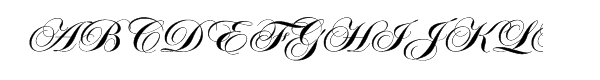 ITC Edwardian Script™ Com Bold Font UPPERCASE