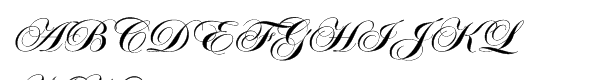 ITC Edwardian Script™ Std Bold Font UPPERCASE