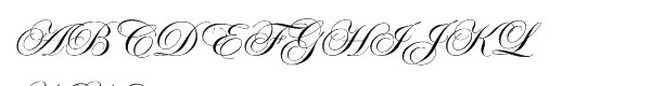 ITC Edwardian Script™ Std Regular Font UPPERCASE