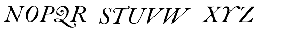 ITC Founder's Caslon Std 30 Italic Font UPPERCASE