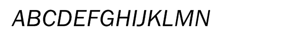ITC Franklin Gothic Multilingual Italic Font UPPERCASE