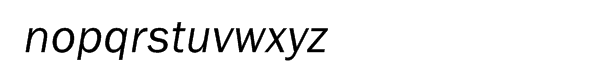 ITC Franklin Gothic Multilingual Italic Font LOWERCASE