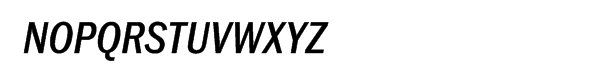 ITC Franklin™ Pro Narrow Medium Italic Font UPPERCASE