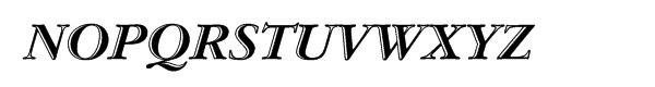 ITC Garamond® Handtooled Bold Italic Font UPPERCASE