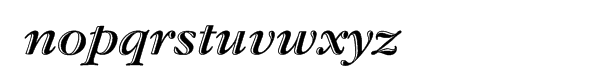 ITC Garamond® Handtooled Bold Italic Font LOWERCASE