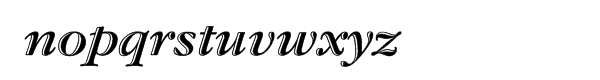 ITC Garamond® Handtooled Italic Font LOWERCASE