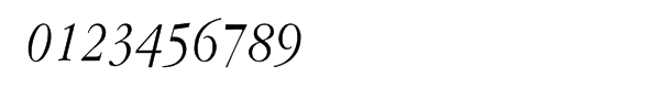ITC Garamond Multilingual Narrow Light Italic Font OTHER CHARS