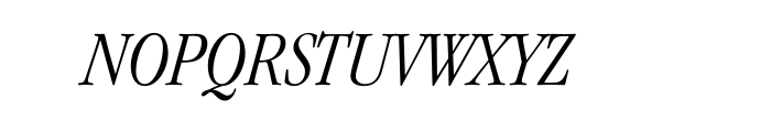 ITC Garamond Std Condensed Light Italic Font UPPERCASE