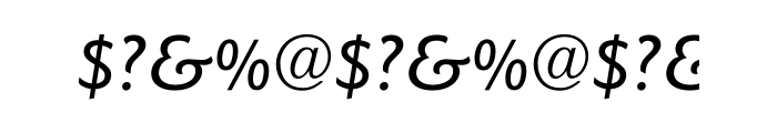 ITC Goudy Sans Std Medium Italic Font OTHER CHARS