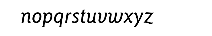ITC Goudy Sans Std Medium Italic Font LOWERCASE