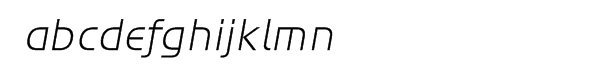 ITC Handel Gothic™ Pro Light Italic Font LOWERCASE