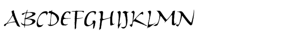 ITC Humana™ Script Std Medium Font UPPERCASE