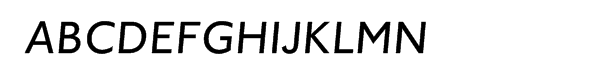 ITC Johnston™ Medium Italic Font UPPERCASE
