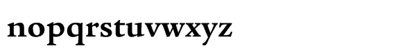 ITC Legacy® Serif Std Bold Font LOWERCASE