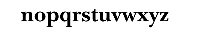 ITC New Baskerville Bold OT Font LOWERCASE