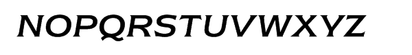ITC Newtext® Regular Italic Font UPPERCASE