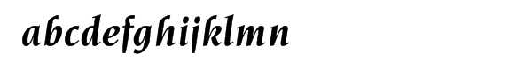 ITC Novarese® Bold Italic Font LOWERCASE
