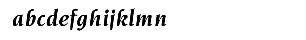 ITC Novarese® CE Bold Italic Font LOWERCASE