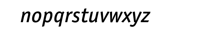 ITC Officina Sans Medium Italic OT Font LOWERCASE